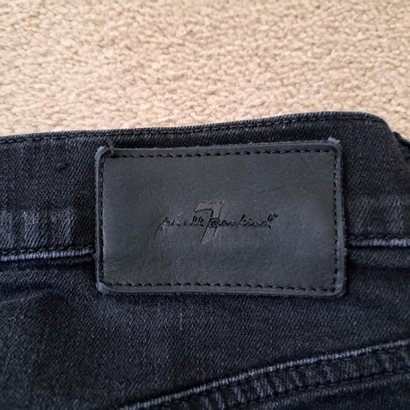 7 for All Mankind Slimmy Jeans Men's 29 Black Luxe Performance Slim Straight Leg - Picture 15 of 16